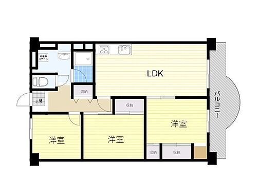 兵庫県川西市向陽台1丁目 平野駅 3LDK マンション 賃貸物件詳細