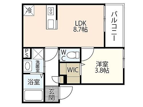 岡山県岡山市北区船頭町 東中央町駅 1LDK アパート 賃貸物件詳細