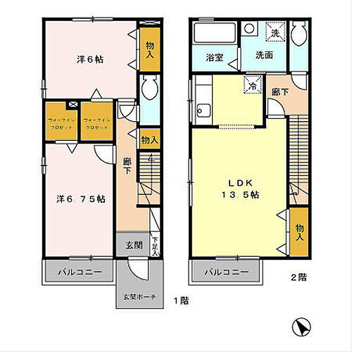 栃木県宇都宮市宮の内3丁目165-80 雀宮駅 2LDK 一戸建て 賃貸物件詳細