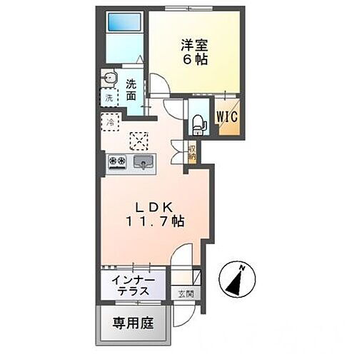 岡山県岡山市北区今保 岡山駅 1LDK アパート 賃貸物件詳細