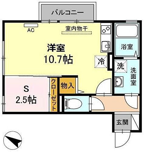 広島県広島市東区中山東1丁目 矢賀駅 ワンルーム アパート 賃貸物件詳細