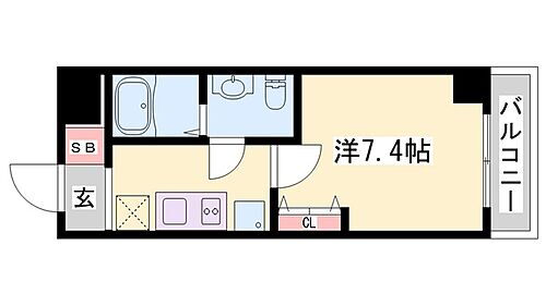 Ｃａｐｉｔａｌ．ｉ姫路 6階 1K 賃貸物件詳細