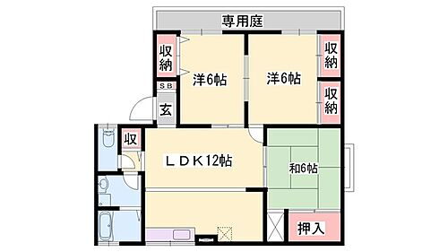 ドミール梅原 1階 3LDK 賃貸物件詳細