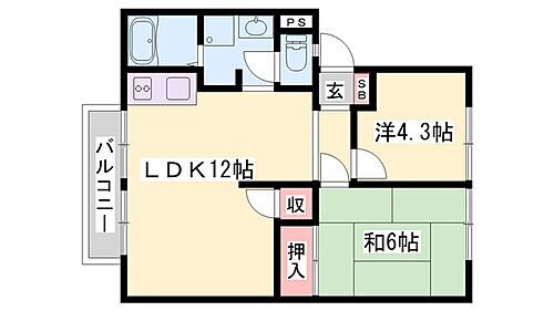 アーバン寺内 2階 2LDK 賃貸物件詳細