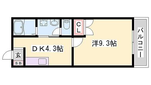 アネックス藤 2階 1DK 賃貸物件詳細