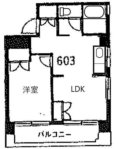 三幸第３マンション 6階 1LDK 賃貸物件詳細
