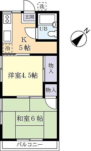 茨城県稲敷郡阿見町大字青宿 土浦駅 2K アパート 賃貸物件詳細