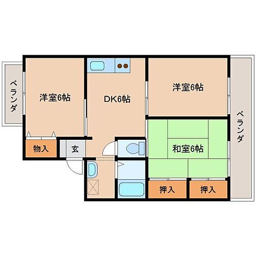 京都府相楽郡精華町光台6丁目 学研奈良登美ヶ丘駅 3DK マンション 賃貸物件詳細