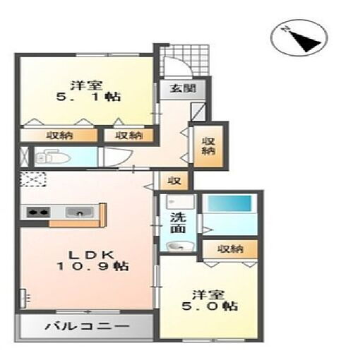 ビブレ　アイ 1階 2LDK 賃貸物件詳細