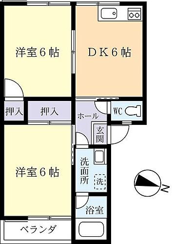 コーポＪＯＹ　Ａ 1階 2DK 賃貸物件詳細