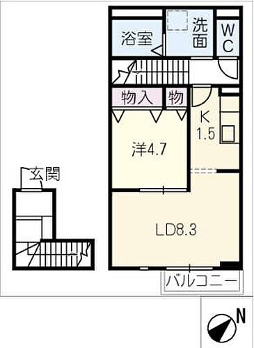 仮）Ｈ様フィカーサ 2階 1LDK 賃貸物件詳細