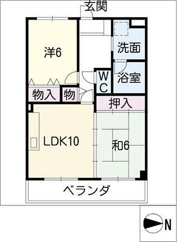 ことぶきマンション 4階 2LDK 賃貸物件詳細