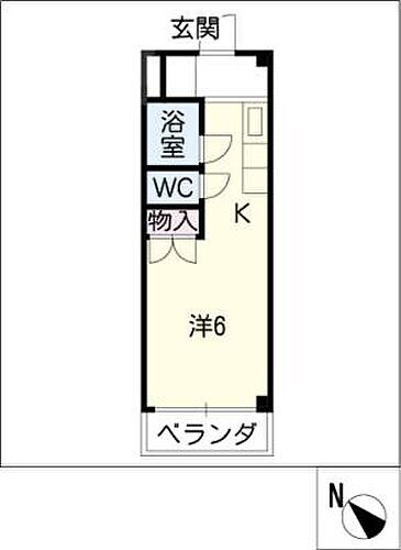 ジョイフル江島 1階 1K 賃貸物件詳細