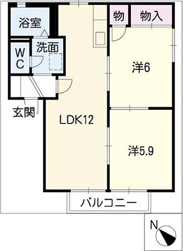 愛知県名古屋市緑区大高町字田中 大高駅 2LDK アパート 賃貸物件詳細