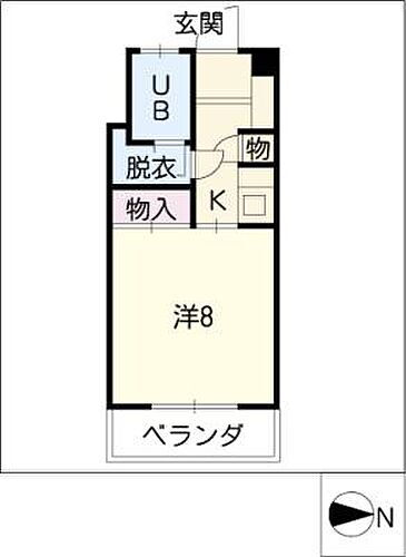 クレール呼続 3階 1K 賃貸物件詳細