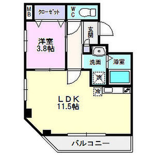 ボナール・ド・フルール 6階 1LDK 賃貸物件詳細