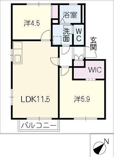 愛知県名古屋市天白区高島2丁目 徳重駅 2LDK アパート 賃貸物件詳細