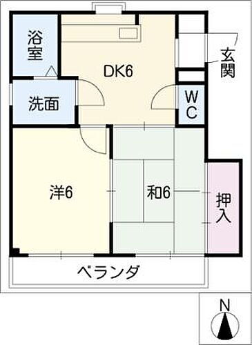 岐阜県岐阜市野一色5丁目 2DK マンション 賃貸物件詳細