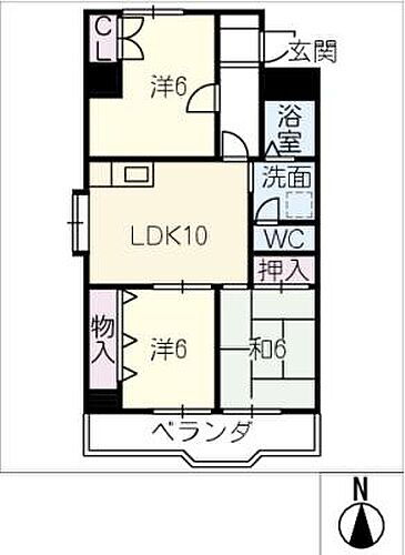 グリーンパークアベニュー 2階 3LDK 賃貸物件詳細