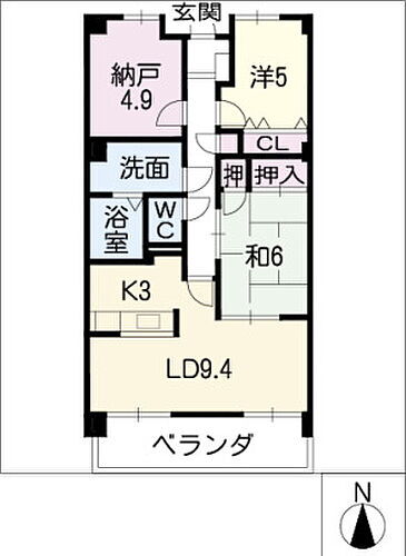 桃山ガーデンヒルズ 2階 3LDK 賃貸物件詳細