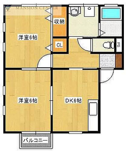 オーディアスＩ 2階 2DK 賃貸物件詳細