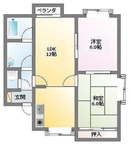 青森県八戸市江陽4丁目 2LDK アパート 賃貸物件詳細