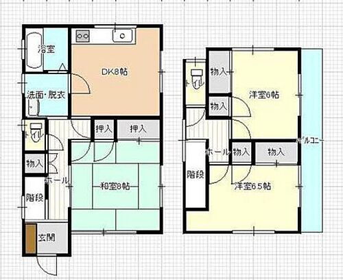 広島県広島市安芸区矢野南4丁目 矢野駅 3DK 一戸建て 賃貸物件詳細