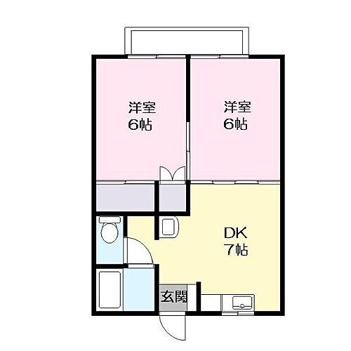 ブルーミングクマント 2階 2DK 賃貸物件詳細