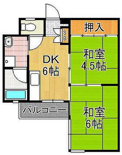 泉尾ビル 2階 2DK 賃貸物件詳細