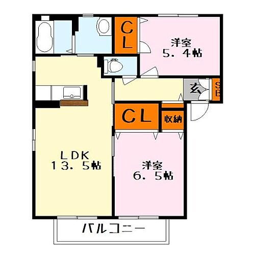 滋賀県野洲市六条 野洲駅 2LDK アパート 賃貸物件詳細