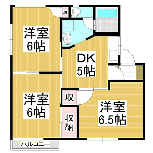 フレグランスひらせＣ 2階 3DK 賃貸物件詳細