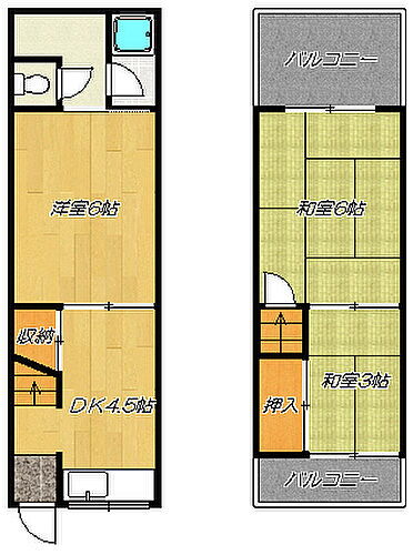 大阪府大東市三箇1丁目 住道駅 3DK 一戸建て 賃貸物件詳細