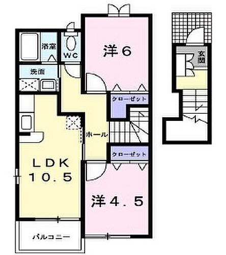 ブリッサジツモンＡ 2階 2LDK 賃貸物件詳細