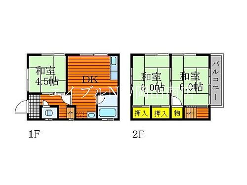 岡山県岡山市南区平福1丁目 岡山駅 3DK 一戸建て 賃貸物件詳細