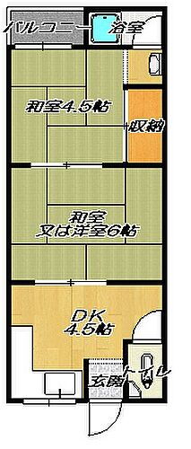 大阪府大東市谷川1丁目 住道駅 2DK アパート 賃貸物件詳細