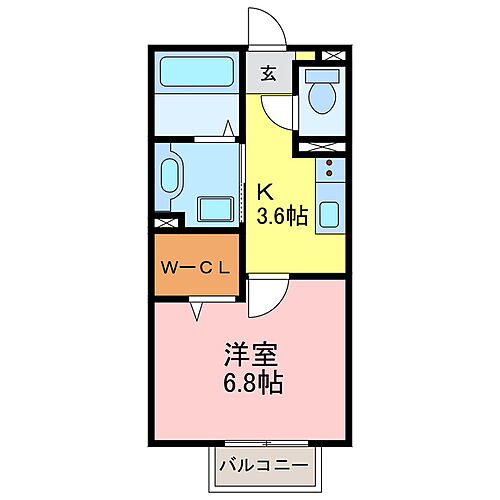 滋賀県大津市大萱2丁目 瀬田駅 1K アパート 賃貸物件詳細
