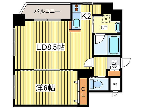 サンフォレスト菊水 9階 1LDK 賃貸物件詳細