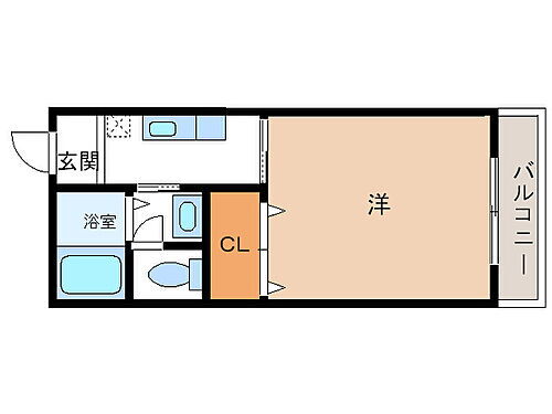 グランコートいずみ 2階 1K 賃貸物件詳細
