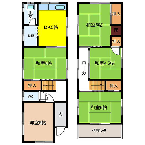 上之町　貸家 5DK 賃貸物件詳細