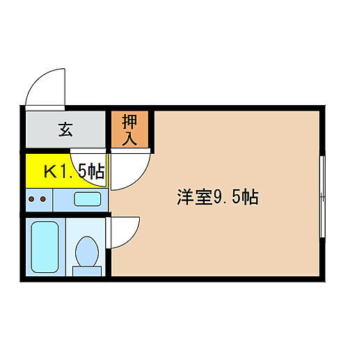 北海道千歳市高台2丁目1-10 千歳駅 1K アパート 賃貸物件詳細