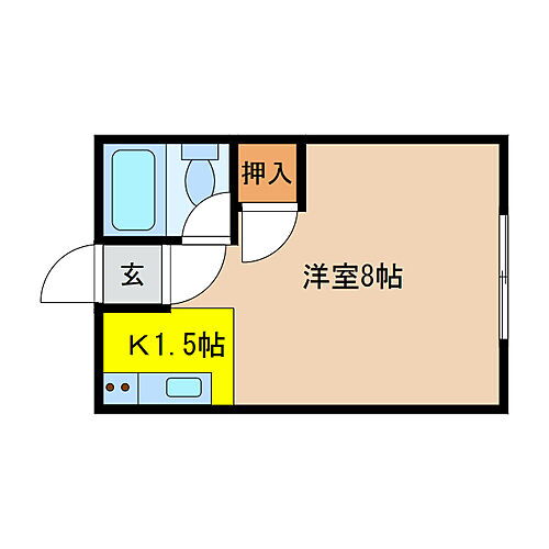 北海道千歳市高台2丁目1-10 千歳駅 1K アパート 賃貸物件詳細