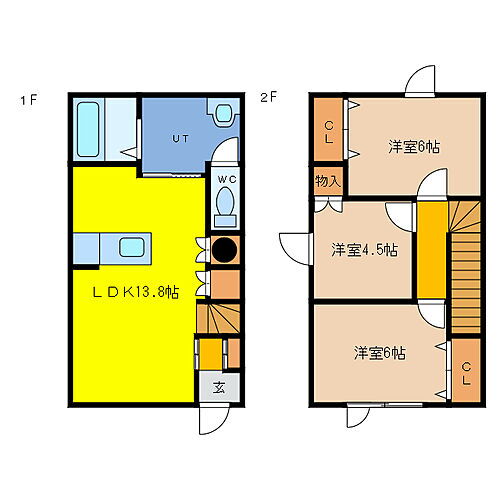 エレガント旭ヶ丘 1階 3LDK 賃貸物件詳細
