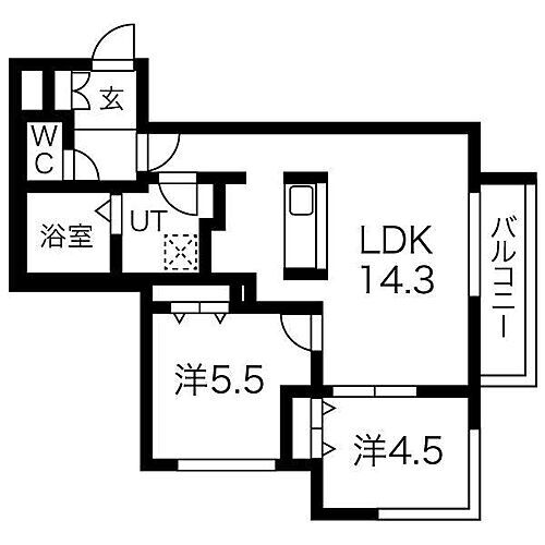 北海道千歳市住吉1丁目2-21 千歳駅 2LDK マンション 賃貸物件詳細