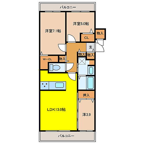 Ｃｅｎｔｒａｌ　Ｒｅｓｉｄｅｎｃｅ　ＰＯＲＴＯＭ 9階 3LDK 賃貸物件詳細