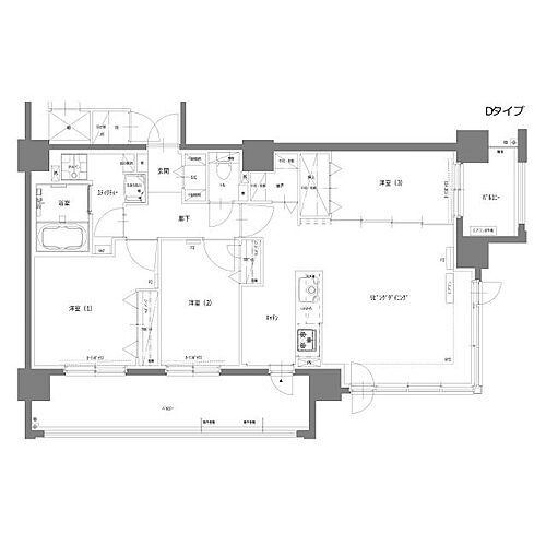 Ｃｅｎｔｒａｌ　Ｒｅｓｉｄｅｎｃｅ　ＰＯＲＴＯＭ 4階 3LDK 賃貸物件詳細