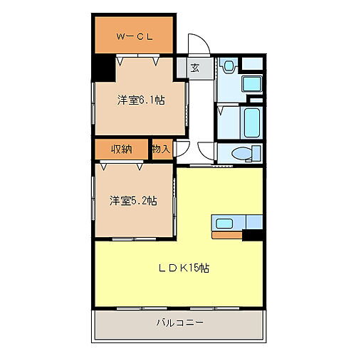 三重県津市上浜町6丁目 津駅 2LDK マンション 賃貸物件詳細
