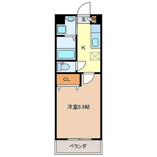 三重県津市一身田中野 江戸橋駅 1K マンション 賃貸物件詳細