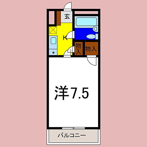 エスチュアリー６４ 7階 1K 賃貸物件詳細