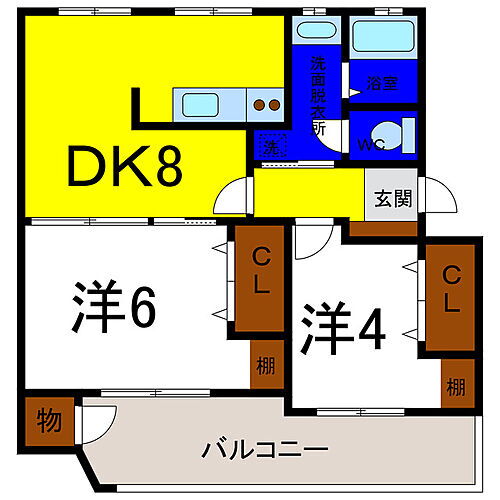 徳島県板野郡松茂町広島字二番越5 教会前駅 2DK マンション 賃貸物件詳細