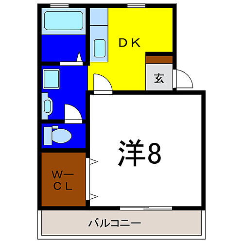 ブライトンフラットＩ 1階 1DK 賃貸物件詳細